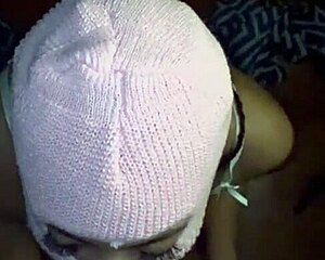 The baddie with a mask sucked a big black cock