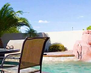 Roman fucked Helena Price in her ass by the pool