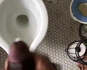 he jerks off and shoots a good nut all over the place