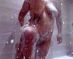 Curvy Indian milf with big tits fingers herself in bath