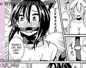 Pet girls in BDSM roles in hilariousLesbian Comics
