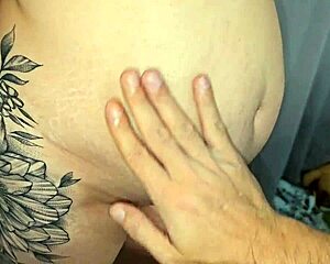 Pregnant stepmom gets slammed hard by a massive monster cock!