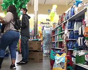 milf flaunts big ass in hidden candid spot