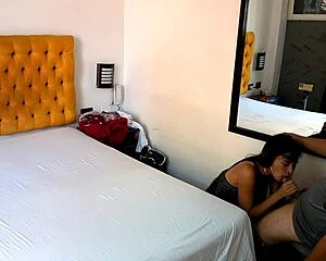 Reverse POV gangbang four girls vs one lucky guy