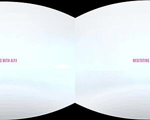 Vrallure meditating with Alyx Star in POV solo scene