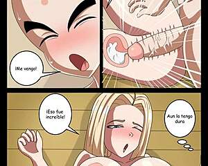 porno comics of krillin and number 18 fucking with bulma joining