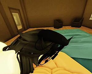 Young french girl gets monster in trailer