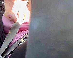 Artemisia Love Flashes Big Boobs During Car Ride
