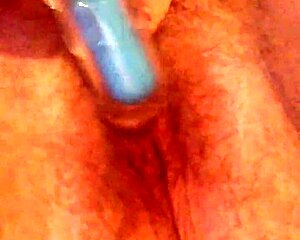 rubbing my hairy pussy again with cum