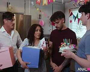 Stepmom enjoys anal sex for her happy birthday