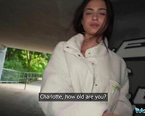 Watch This Spanish Teen Deepthroat Big Cock Outdoors In Stockings And Doggystyle Her Tight Pussy!