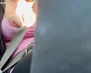 Artemisia Love Flashes Big Boobs During Car Ride