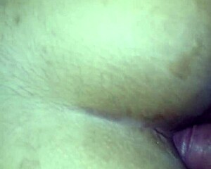 Enjoying a meal with girlfriend's ass