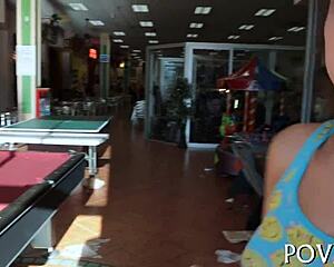 Zoe Foxx gives pov blowjob and fucking