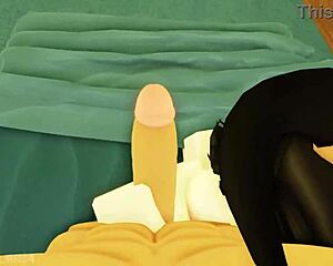 Young french girl gets monster in trailer