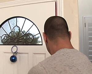 Hey, ever seen a brown-haired beauty drilled by a tattooed guy?