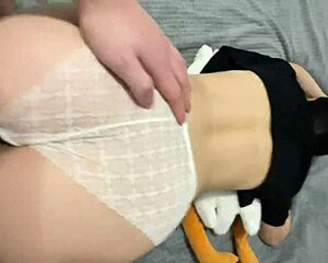 the student couldn’t resist and gave in, man. she let her neighbor worship that big brunette ass!