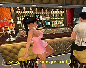 kim's friend gives sneaky lap dance
