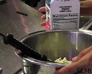 i seduced my blonde step sis at the party with scissoring and dildos.