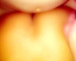 Truck driver fills me with cum then licks it up.