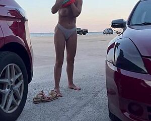 Compilation Of Dressing Up At The Car