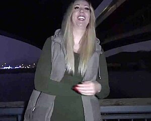 German scout finds perfect round ass Marie Cherie for first casting in Berlin