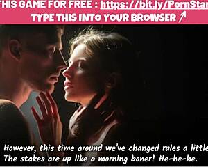 Real pornstars play a game involving big cocks and asses