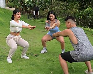 our workout turned into steamy sex with tattooed latina dilan clavijo