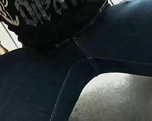 wow, slutty japanese serina takes it through ripped jeans 😍