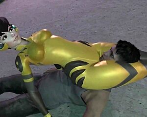 TRACER SCISSOR RUSK JOEL in hardcore femdom action