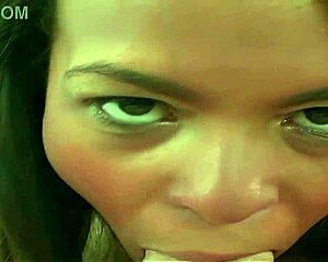 rosario, that cute teen, gets facial after sucking?