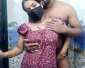 Indian Bhabhi Handjob Husband Cum