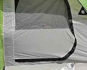 Ever tried risky morning sex while camping outdoors in POV?