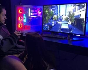 My wife’s competing against Spider-Man 2 with wild energy