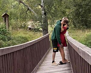 Hey, this village girl gave in for a city promise. She surrendered fully in the forest with that guy!