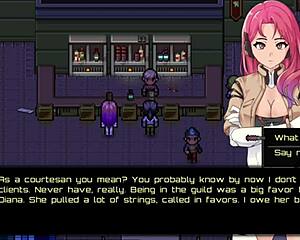 She battles with a tough Karen sister in a wild brothel game.