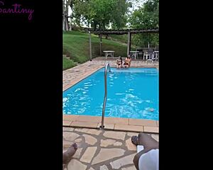 This swinger exchange features a well-endowed black man humiliating the old cuckold with his monster cock.