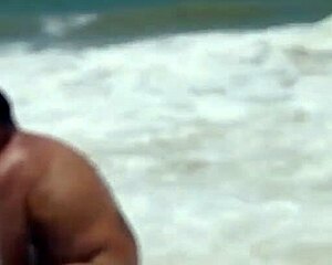 wife gets filmed with african alpha male on the beach