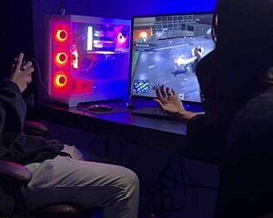 My wife’s competing against Spider-Man 2 with wild energy