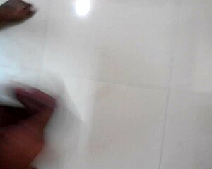 Me stroking my penis.