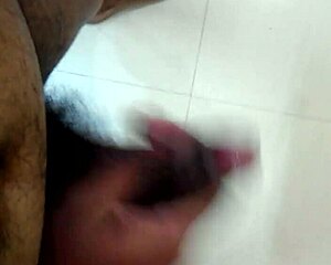 Me stroking my penis.