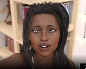 Hot black girl spends party night with young 18+ boy in steamy encounter