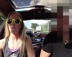 Bold reality sex in the shop, bent over couple fucking cunt hard