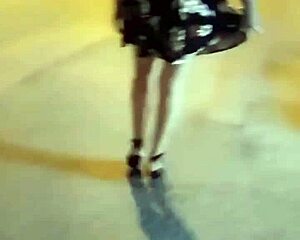 hot peruvian teen touches herself in boyfriend's car on the street, leaving him wanting more