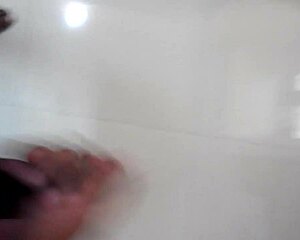 Me stroking my penis.