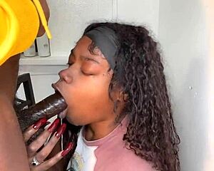 11 Inch Cock Stepbrother Receives Intense Blowjob From Keisha Minaj