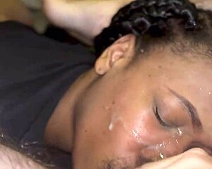 Ebony Stripper Loves Anal and Cum!