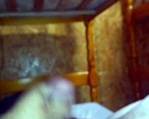 Why not stroke that cock on the bed?