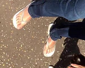 neighbor grandma sucking sexy feet and toes