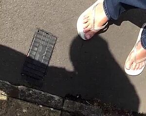 neighbor grandma sucking sexy feet and toes